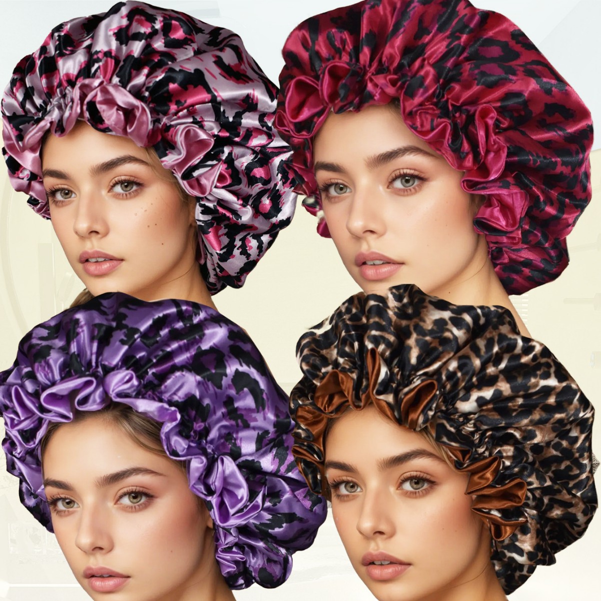 Hair Care Sunsilk - Bonnet de nuit en satin double