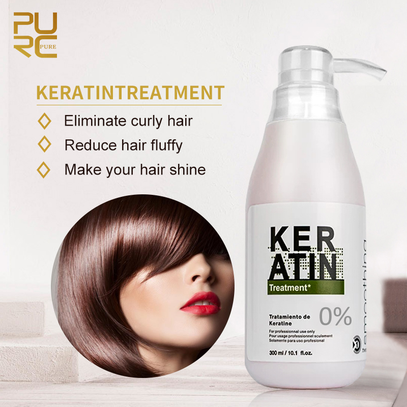 Hair Care Keratin Shampoo - PURC-Formol brésilien KerBrian pour le traitement