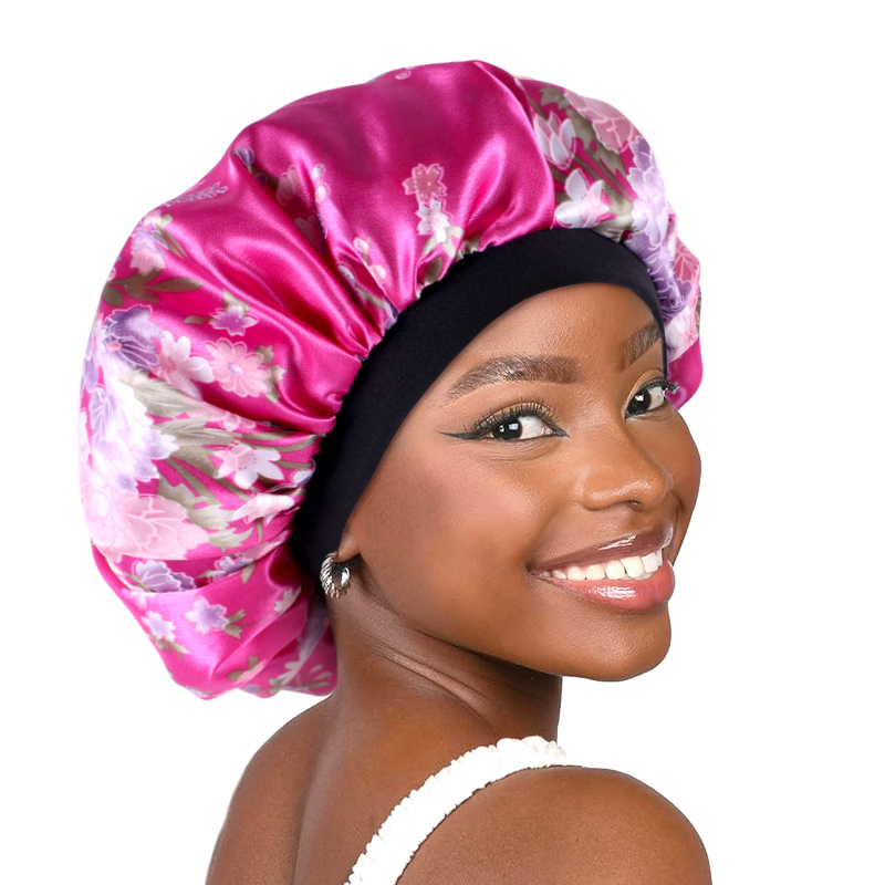 Hair Care China - Bonnet en Satin pour femmes, large
