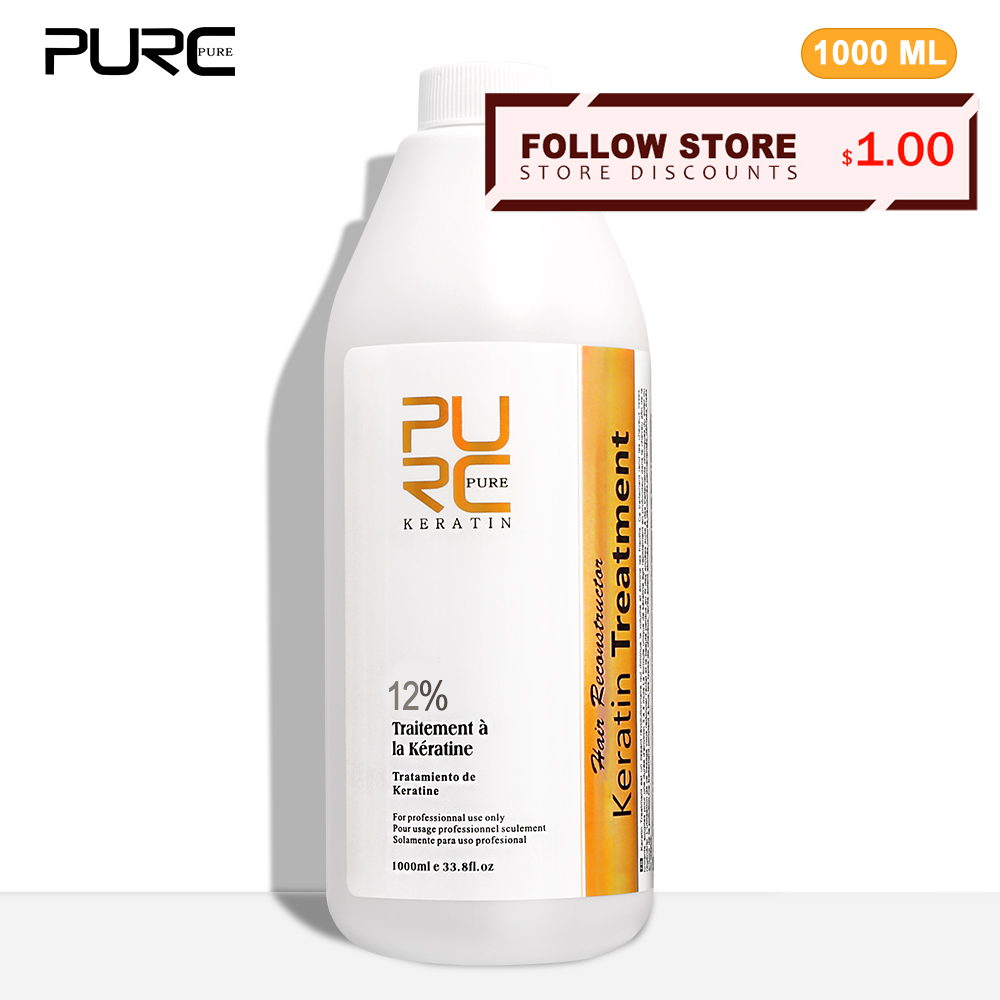 Hair Care Keratin Shampoo - PURC 12% kératine lissante traitement des