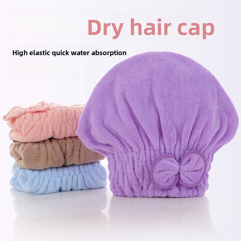Hair Care Daily - 1 Turban en microfibre avec nœud,