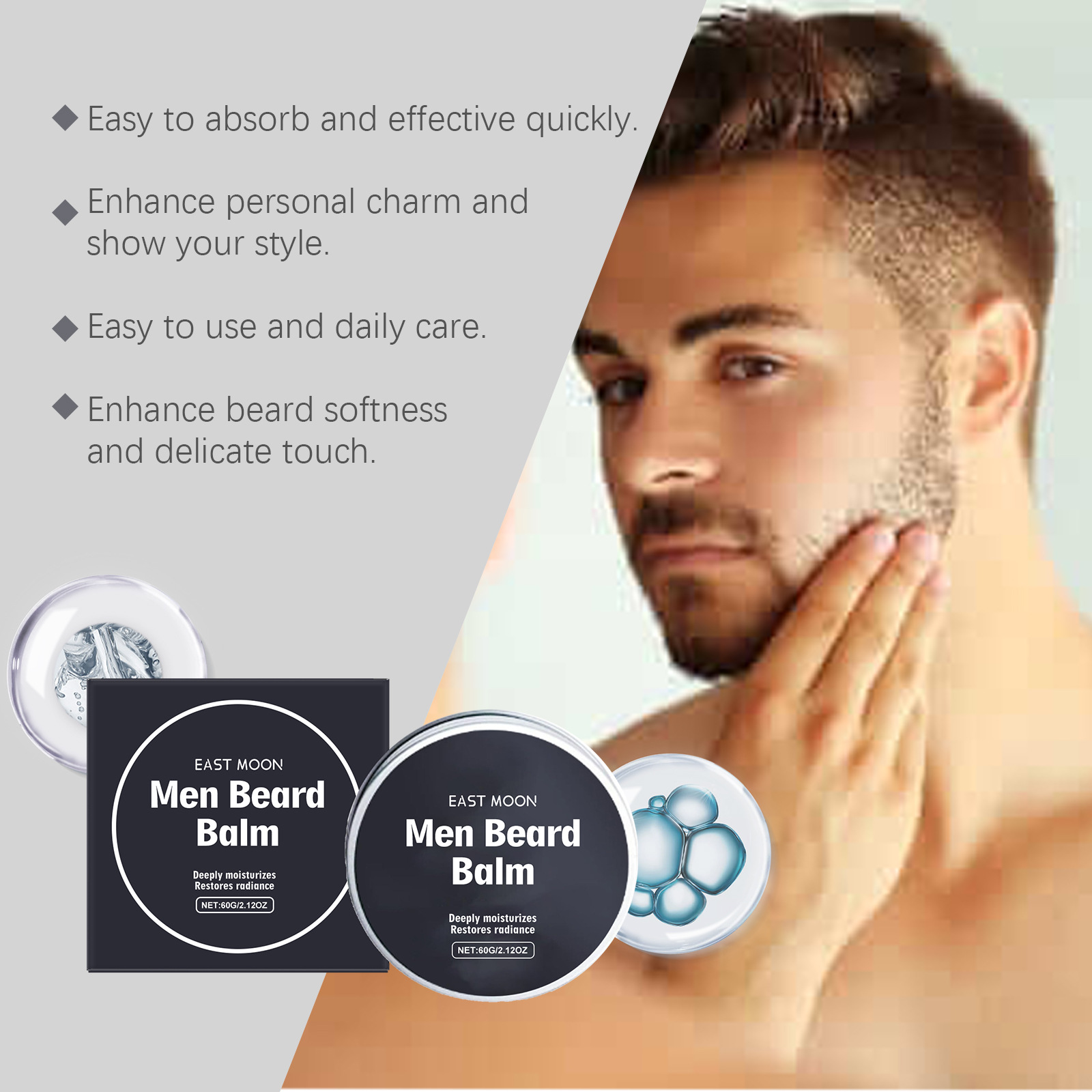 Baume à barbe pour homme à la  - Hair Care Daily avis et prix