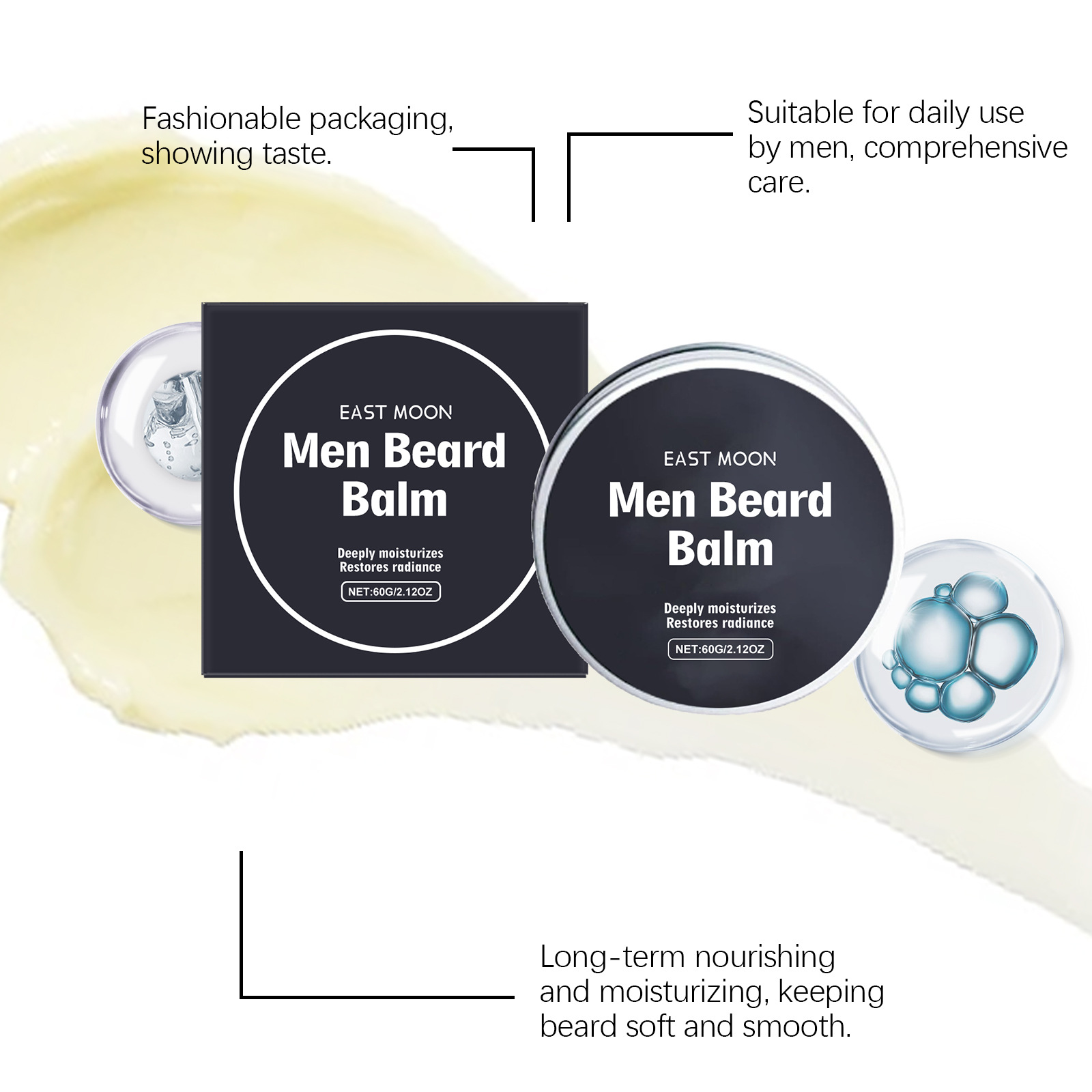 Baume à barbe pour homme à la  - Hair Care Daily avis et prix