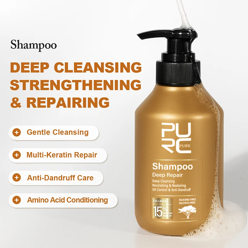 PURC – shampoing à l'huile d'a - Hair Care Keratin Shampoo avis et prix