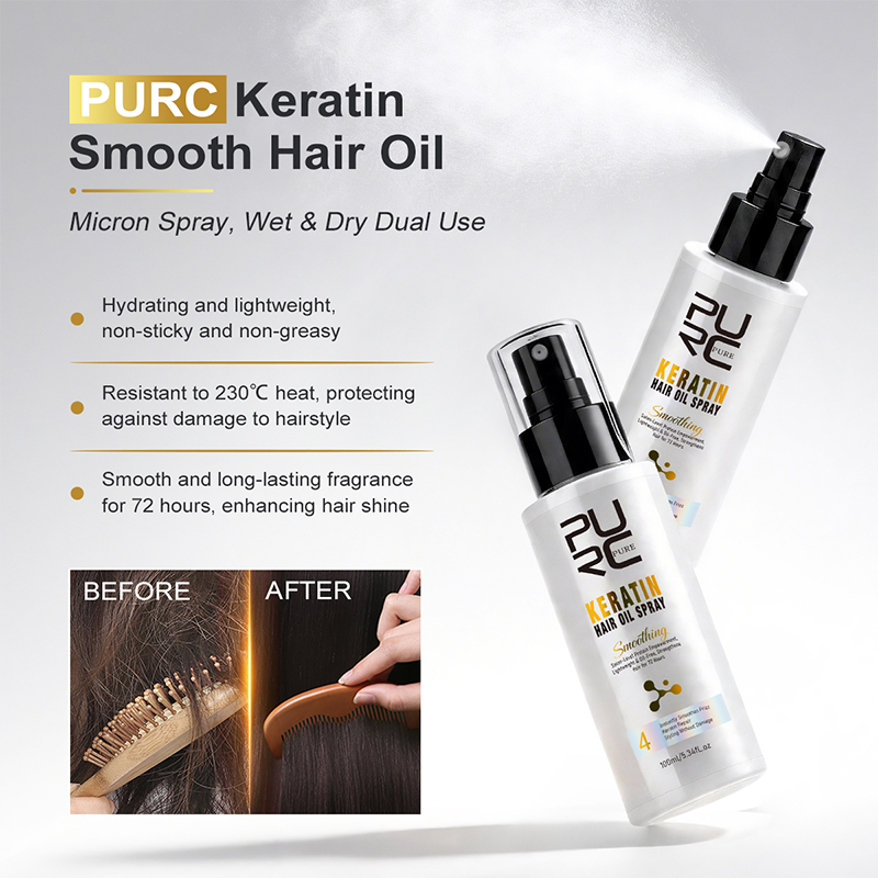 Kit de soin capillaire PURC à  - Hair Care Keratin Shampoo avis et prix