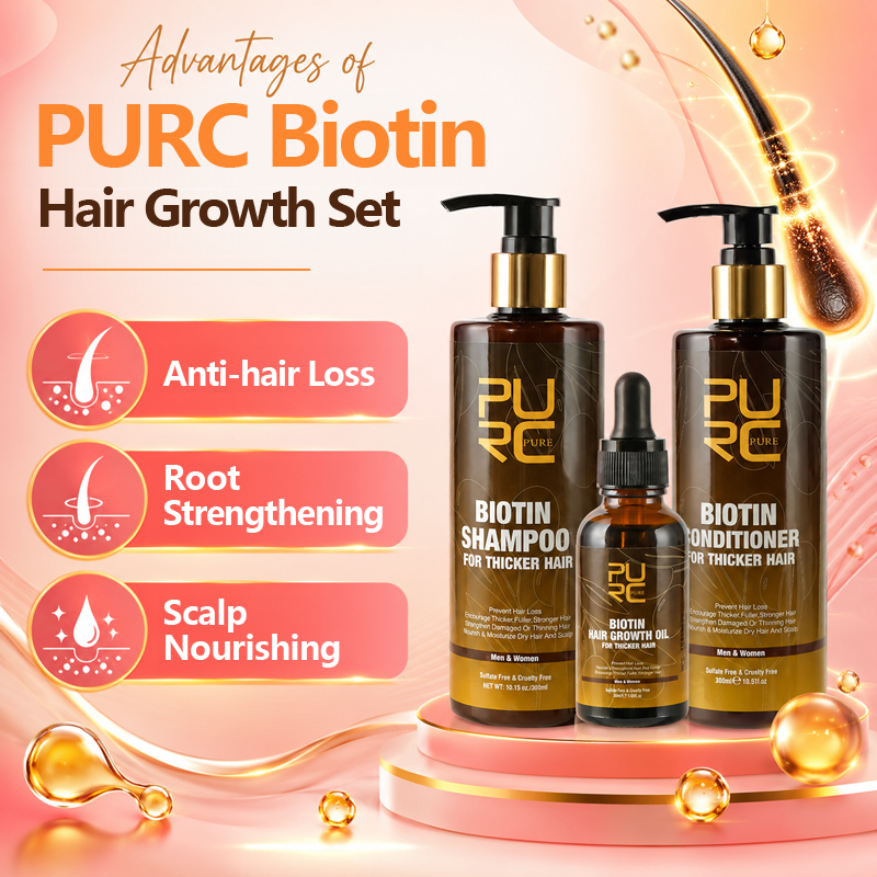 PURC biotine huile de croissan - Hair Care Keratin Shampoo avis et prix